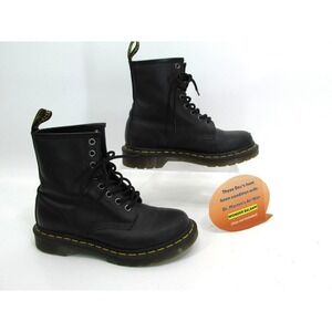 Dr. Martens Black Leather Lace-Up AirWair Boots style # 11821 - Ladies SIZE 6 US